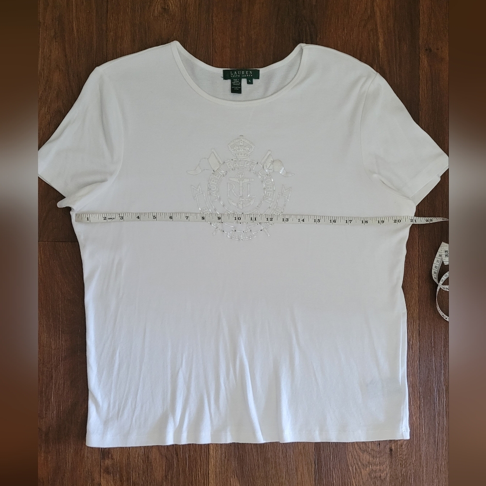 Lauren Ralph Lauren Top XL Metallic Logo - Picture 6 of 7